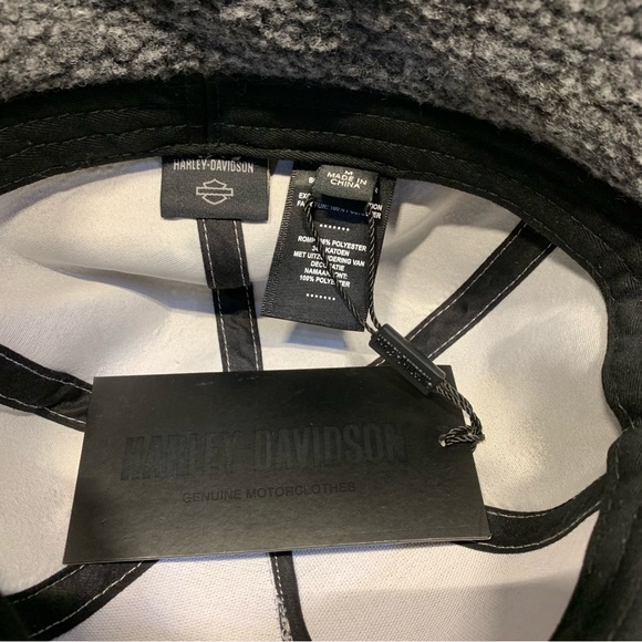 Harley-Davidson Men's Midwest Sherpa Ear Flap Fitted Hat-Grey 97677-23VM 7 1/4 - Picture 5 of 11